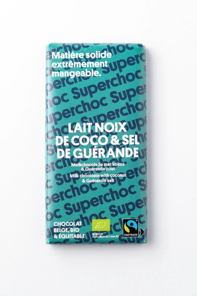 Tablette chocolat lait coco bio équitable - 70 g