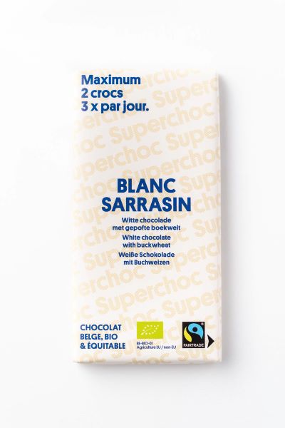 Tablette chocolat blanc au sarrasin bio équitable - 70 g