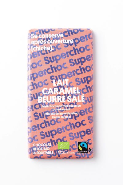 Tablette chocolat lait caramel beurre salé bio équitable - 70 g