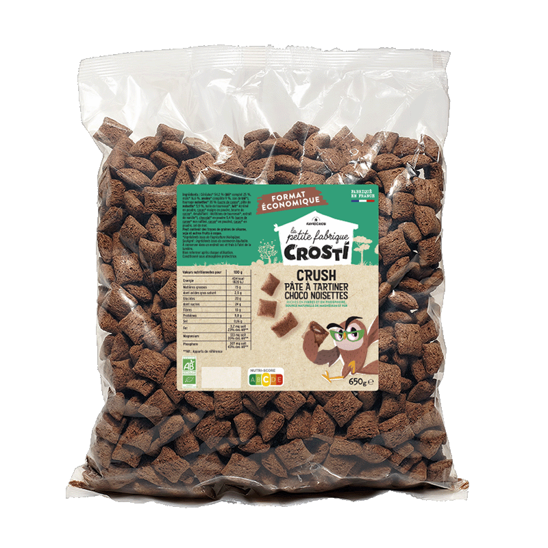 Crosti crush pâte à tartiner choco noisettes - 650 g