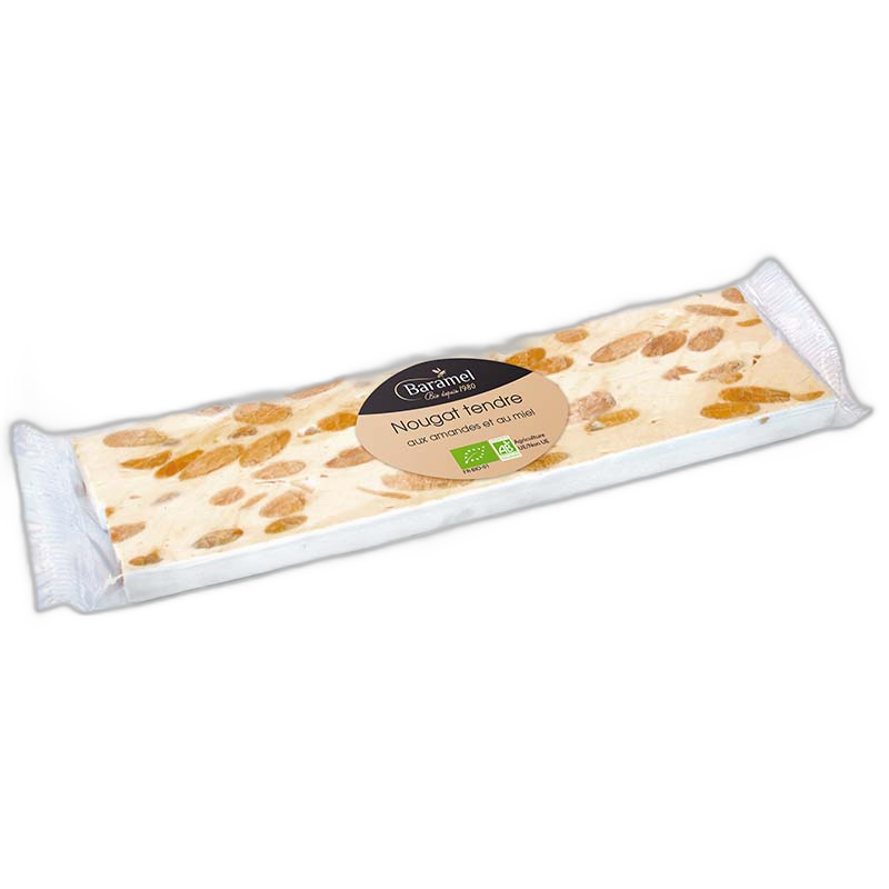 Nougat tendre de Montélimar bio en barre (france) - 50 g