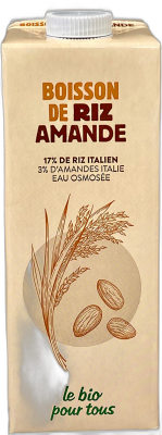 Boisson de riz amandes origine italie - 1L