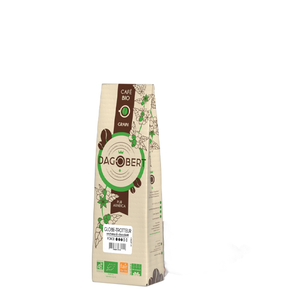 M√©lange globe-trotteur 100% arabica, bio et √©quitable - grains - 250 g