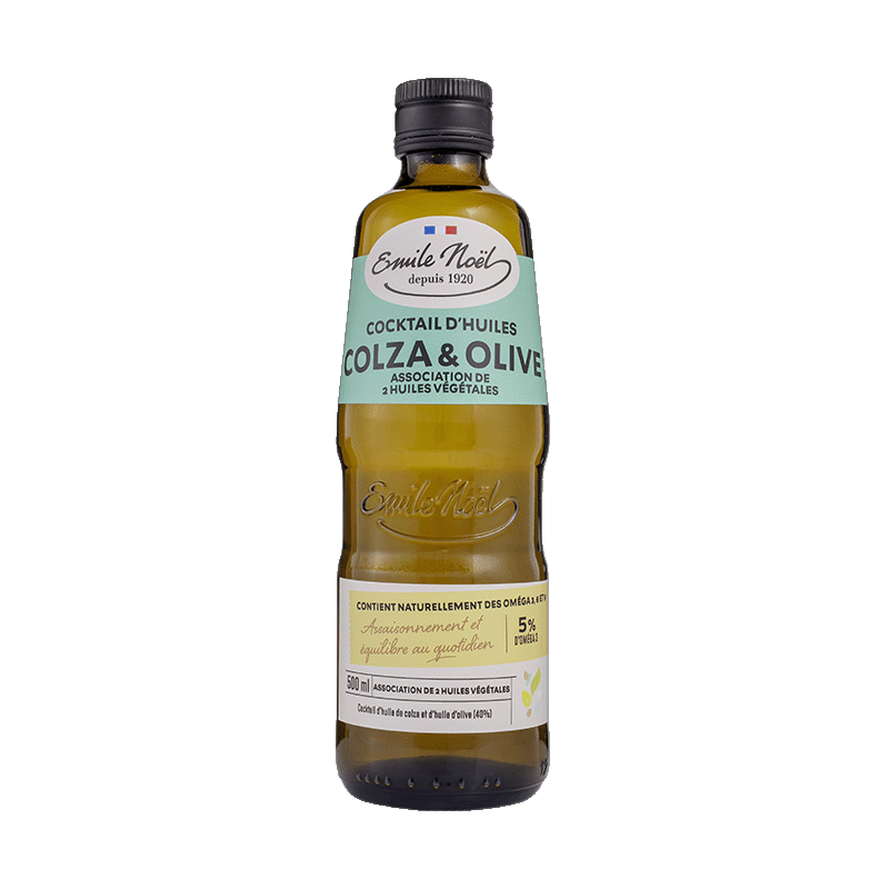 Huile vierge colza/olive bio - 500 ml