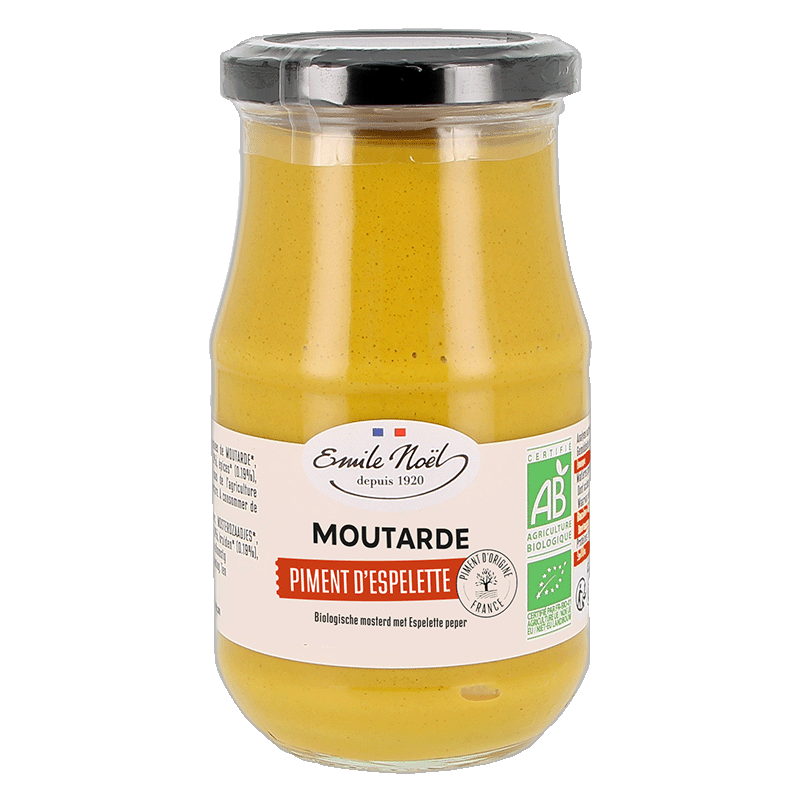 Moutarde aux piments d'espelette - 200 g