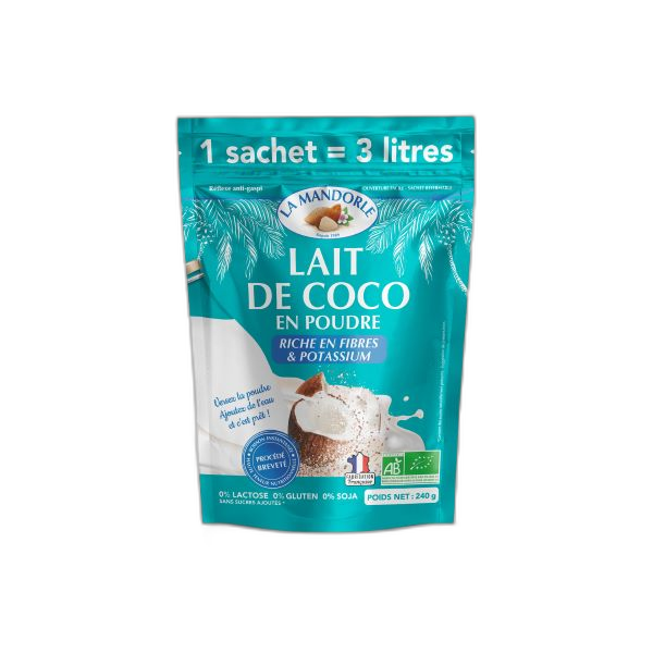 EOL Lait de coco en poudre bio - 240 g = 3L