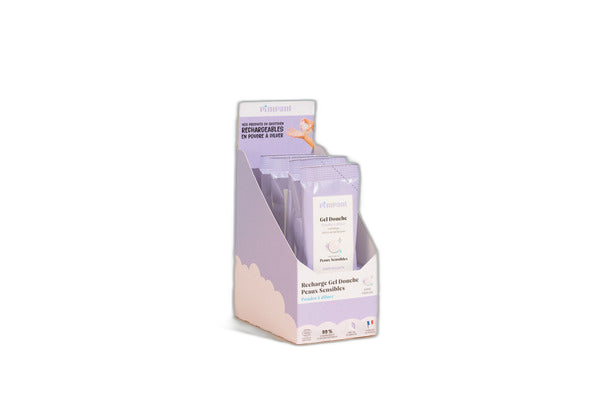 Display nu gel douche sans parfum (peut contenir 6 stick)