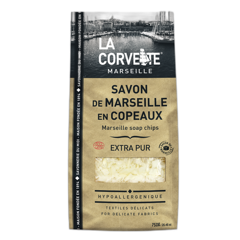 Sachet de savon de marseille en copeaux extra pur - 750 g