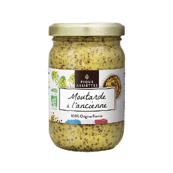 Moutarde à l'ancienne 100% origine France bio - 200 g