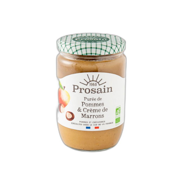 Purée de pommes & crème de marrons bio - 620 g