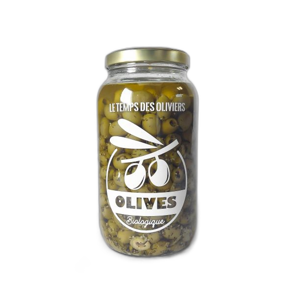 Cocktail olives ail & thym bio Vrac - 2.6 kg