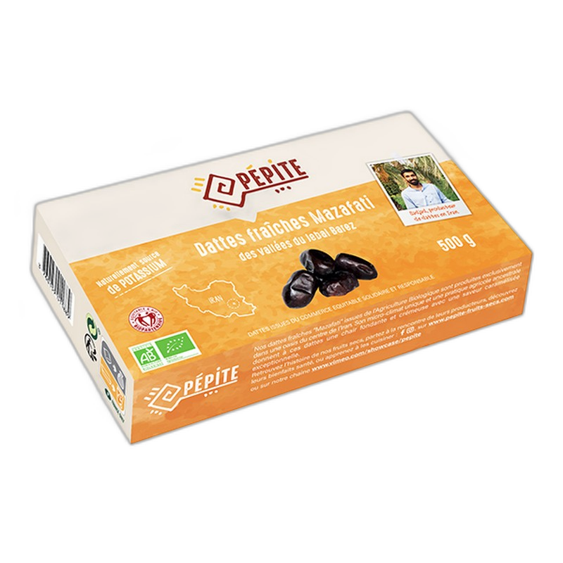 Dattes mazafati bio et équitable (origine Hors UE) - 500 g