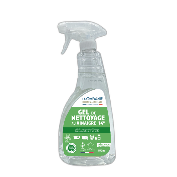 Gel v√©g√©tal naturel au vinaigre 14¬∞ √† la menthe (spray) (origine France) - 750 mL