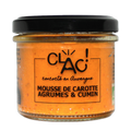 Mousse de carotte agrumes cumin bio - 100 g