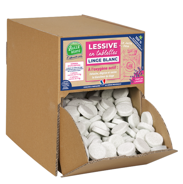 Lessive linge blanc en tablette Vrac - 571 tablettes