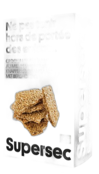 Croquant de sésames au miel des montagnes bio - 130 g