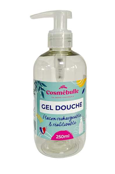 Flacon pompe vide pour gel douche a diluer - 250 mL