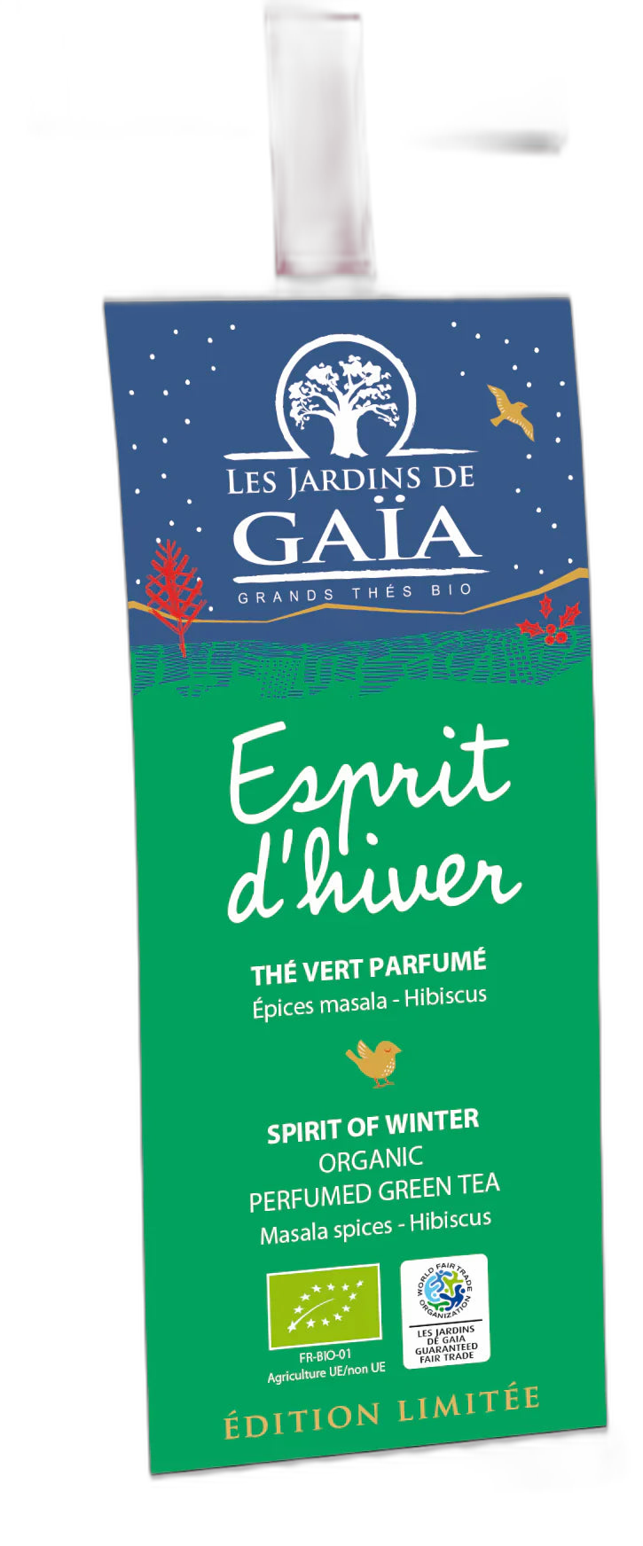 Thé vert esprit d'hiver bio - 100 g