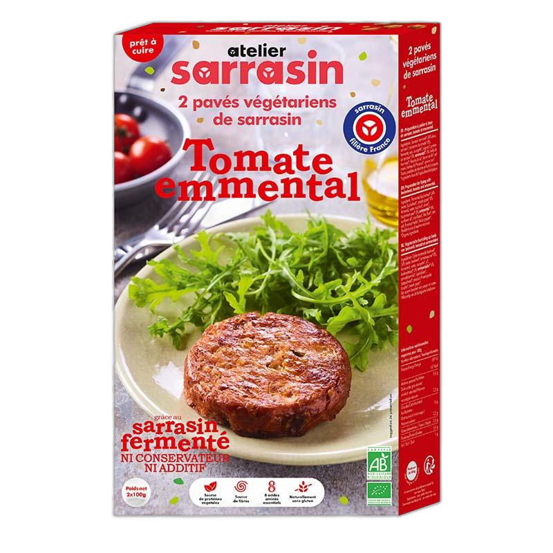 Pavés de sarrasin cuisiné tomate/emmental bio