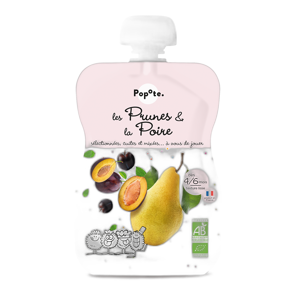 Gourde prunes poire - 120 g