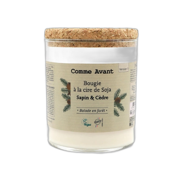 Bougie √† la cire de soja sapin & c√®dre - 190 g