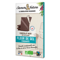 Tablette de chocolat noir bio 70% de cacao à la fleur de sel de noirmoutier - 80 g