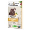 Tablette de chocolat noir bio 70% de cacao au gingembre confit - 80 g