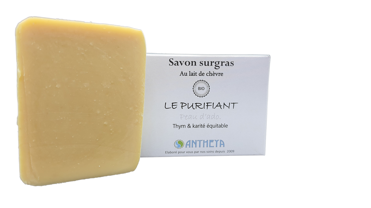 Savon lait de chèvre - purifiant adolescents (boîte) - 100 g