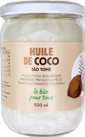 Huile de coco vierge (origine Sao Tomé et Principe) - 500 mL