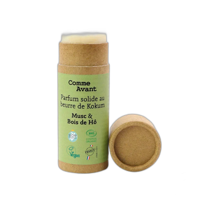 Parfum solide au beurre de kokum - musc & bois de hô - 20 g