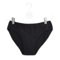 Culotte menstruelle absorbante noire flux moyen (france et bio) - Taille XS (36)