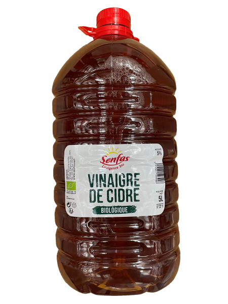 vinaigre de cidre 5¬∞ bio vrac (origine ue) - bidon de 5l