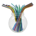 Pailles en inox multicolores