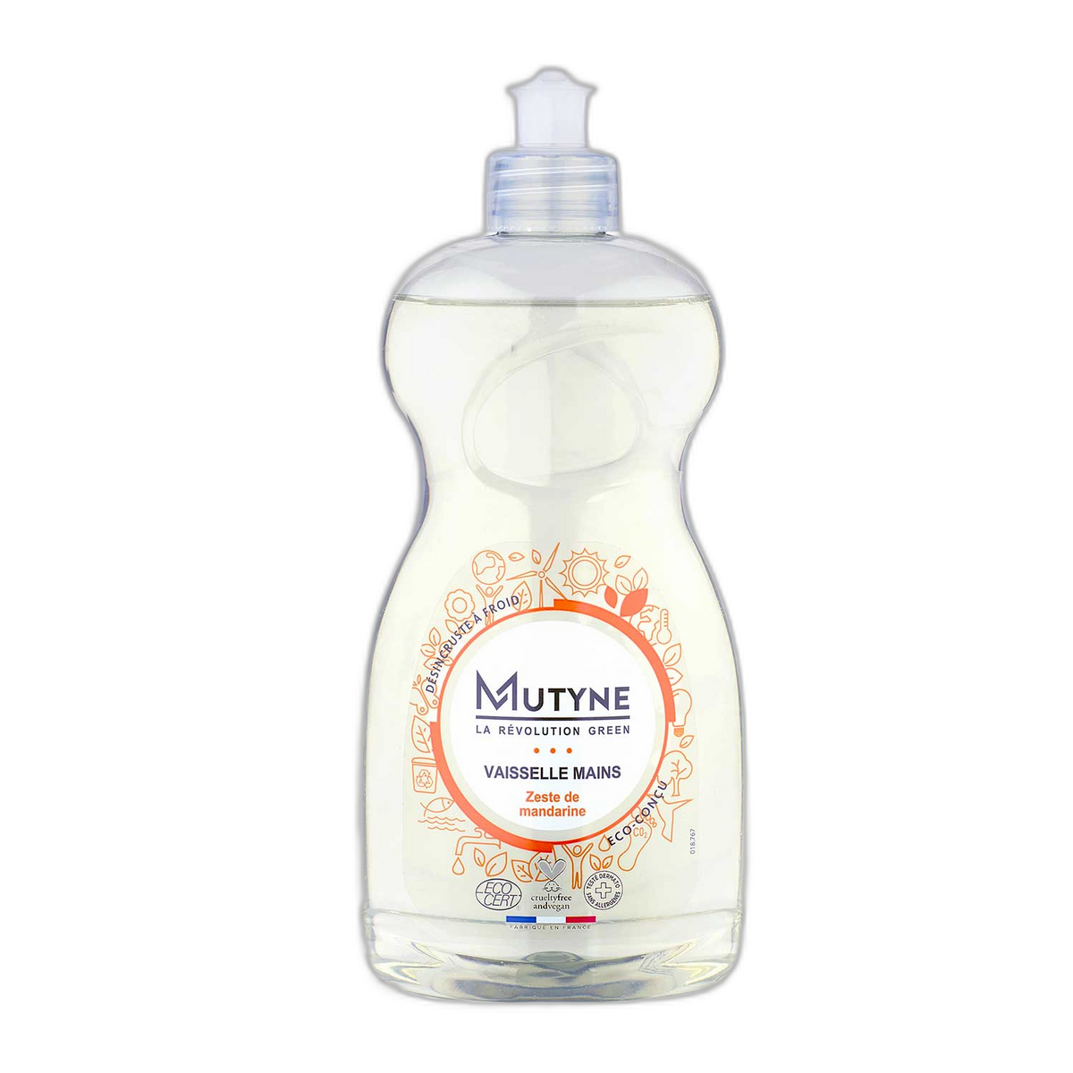 Liquide vaisselle ecocert zeste de mandarine - 500 mL
