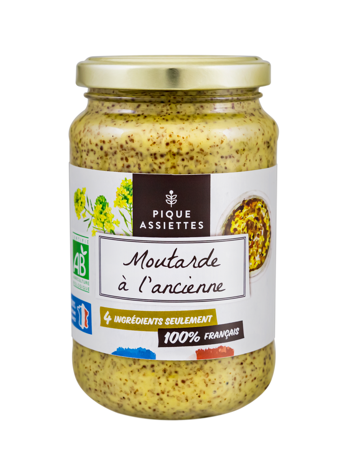 Moutarde à l'ancienne bio - 350 g