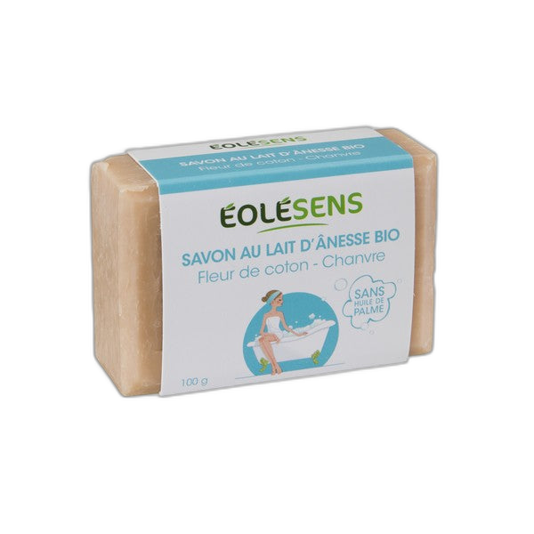 Savon lait d'ânesse fleurs de coton bio - 100 g