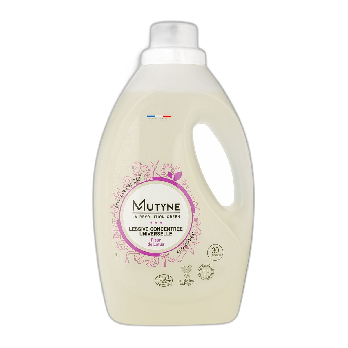 Lessive ecocert fleur de lotus - 1 L