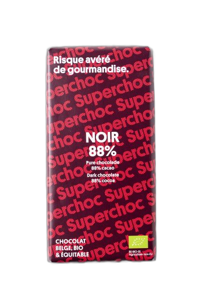 Tablette chocolat noir 88% bio équitable - 70 g