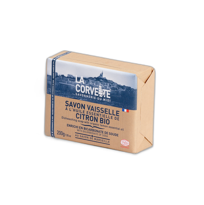 Savon vaisselle enrichi en bicar & huile ess. citron - 200 g