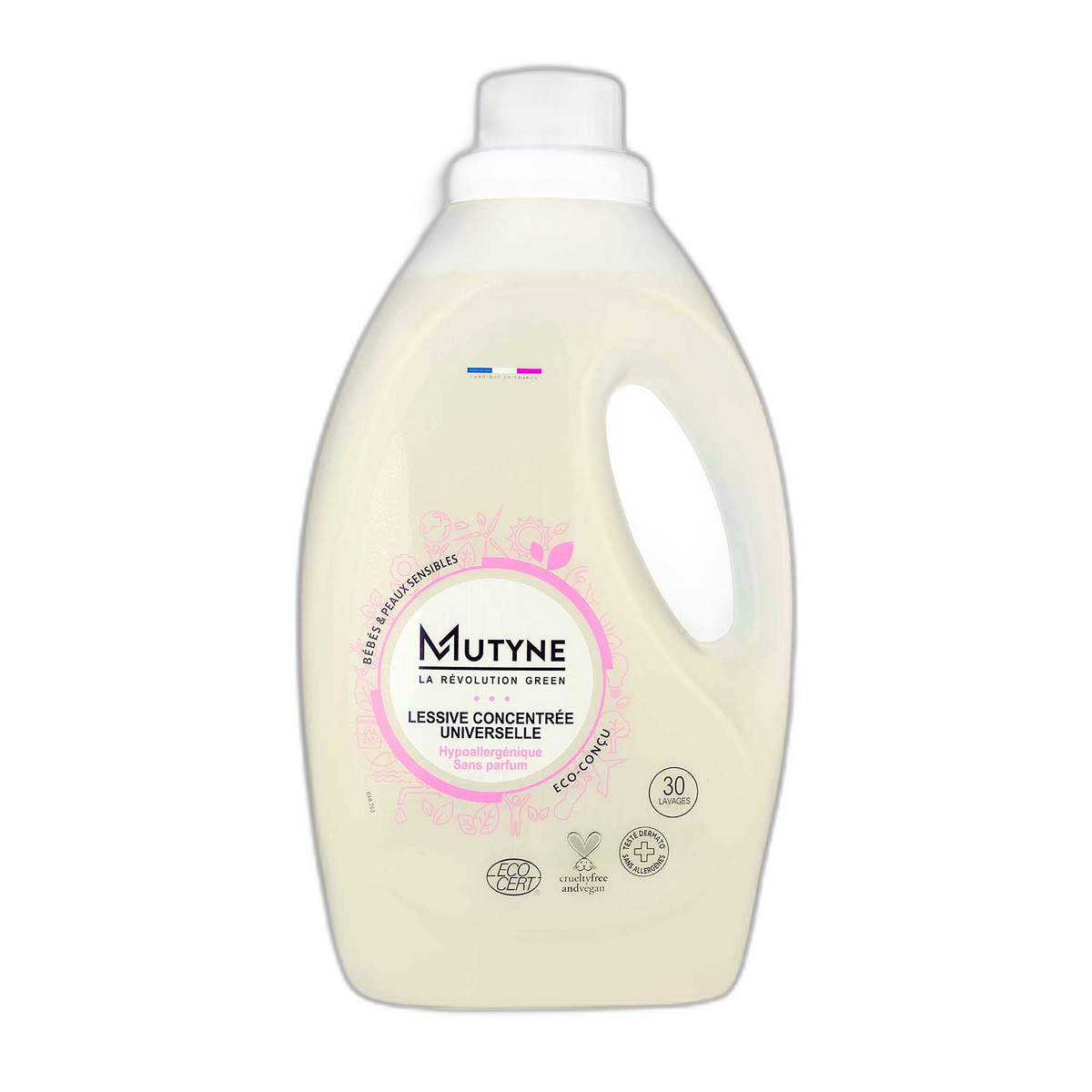 Lessive ecocert hypoallerg√©nique sans parfum - 1 L