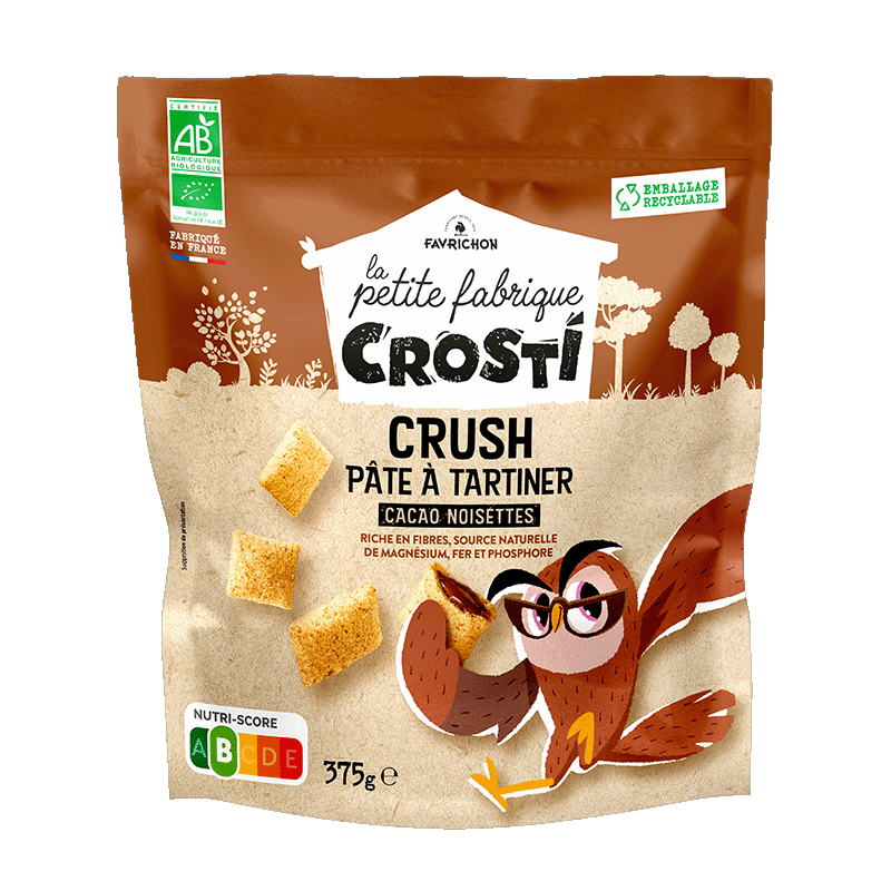 Crosti crush pâte à tartiner cacao noisettes - 375 g