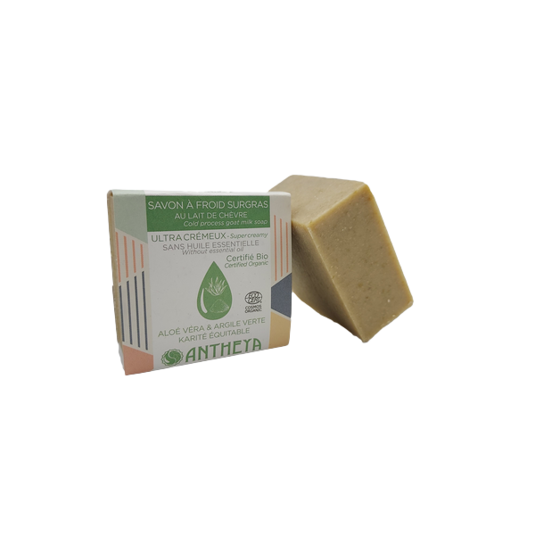 Savon crémeux visage aloé véra - hydratant peaux fragiles (bande papier) - 90 g