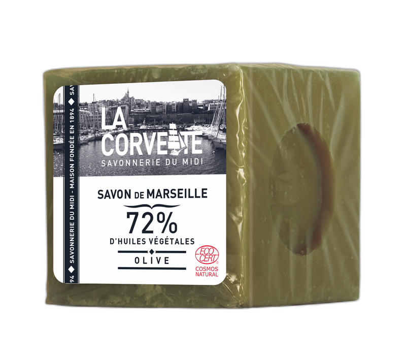 Cube de savon de marseille olive - 300 g
