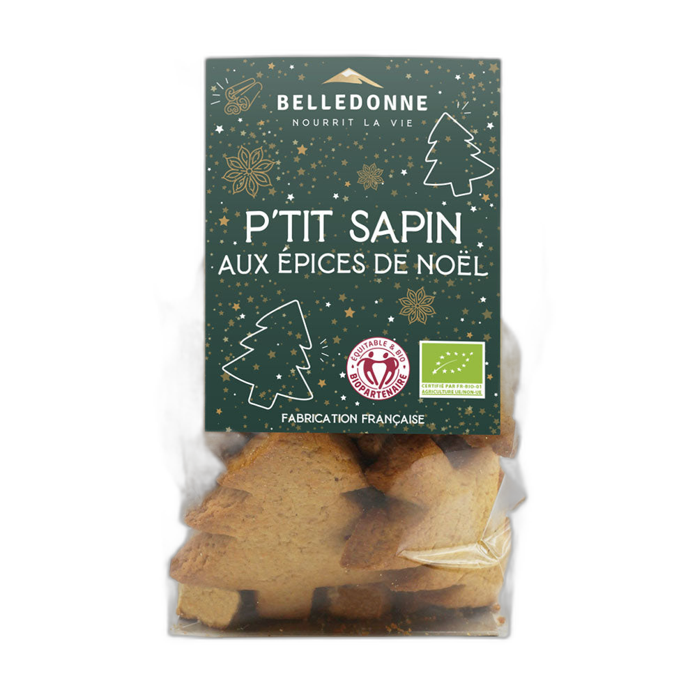 Biscuits p'tit sapin - épices de noël bio bio - 150 g