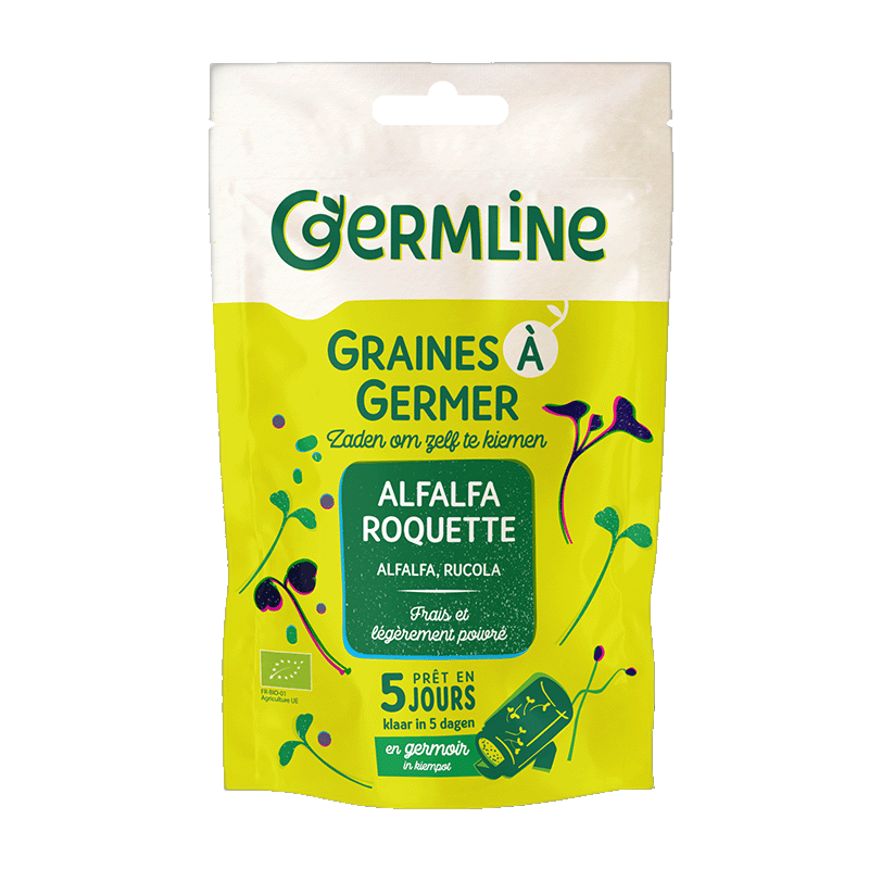 Graines à germer alfalfa - roquette bio (origine France) - 150 g