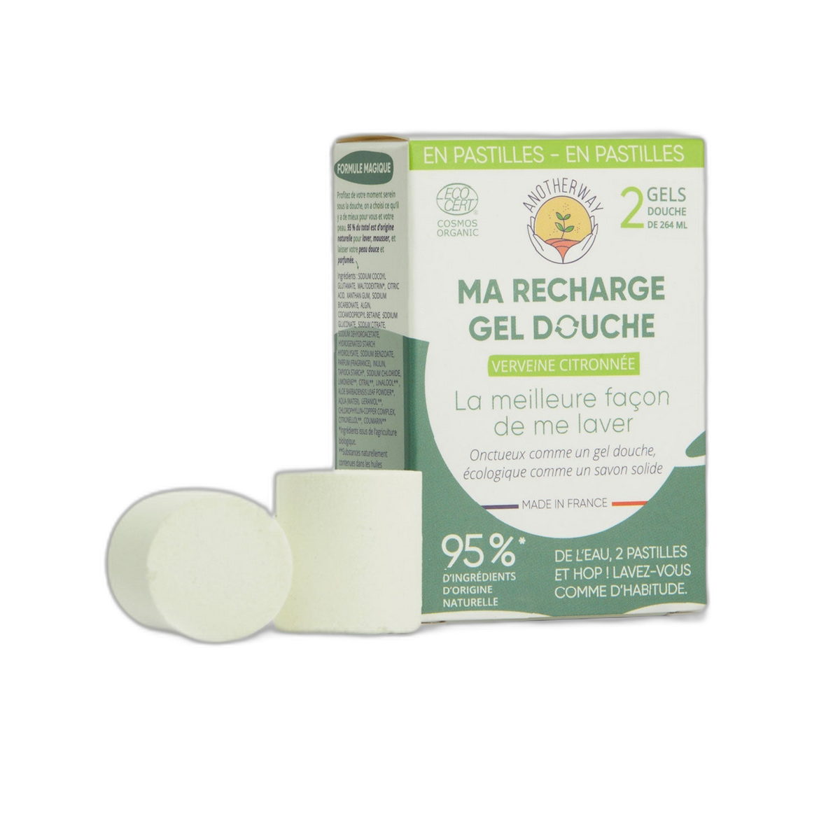 Ma recharge Gel douche Verveine Citronnée - 4 pastilles