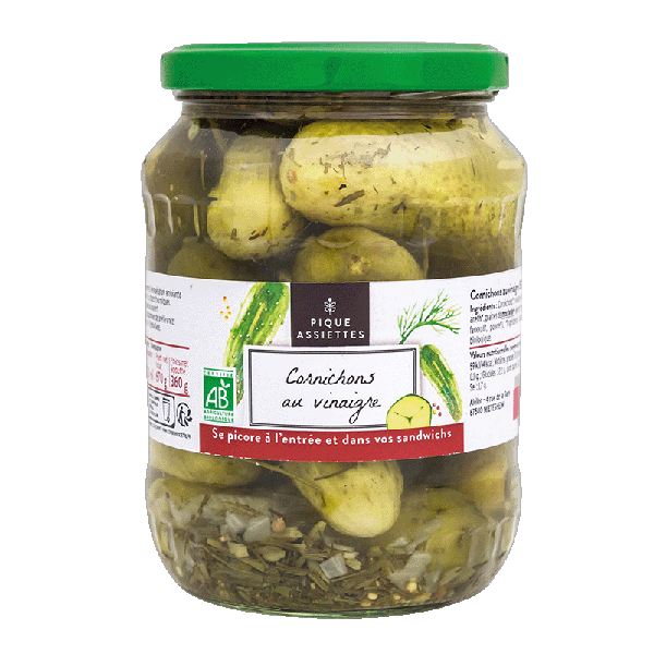Cornichons au vinaigre bio - 360 g