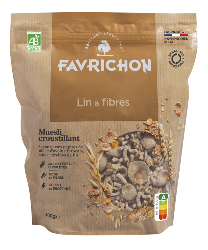 Muesli croustillant lin & fibres - 400 g
