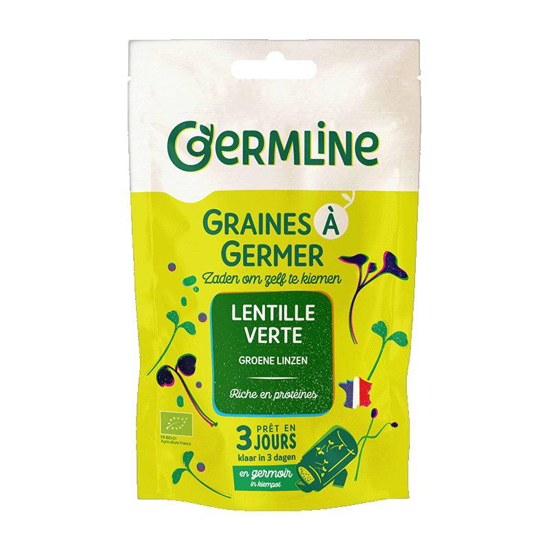 Graines à germer lentille bio (origine France) - 150 g