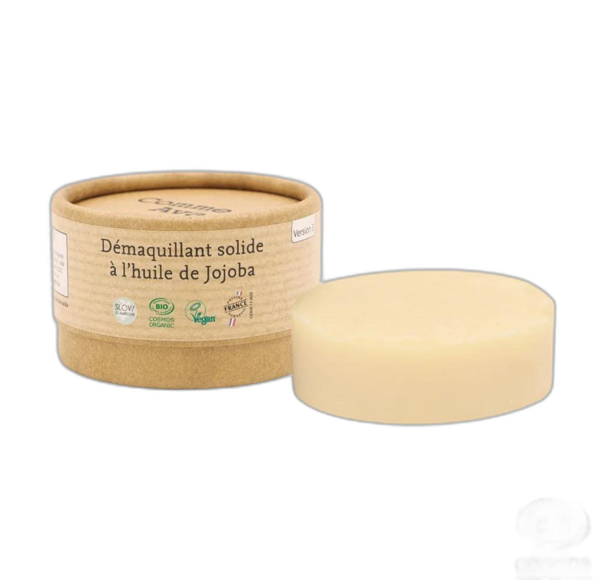 Démaquillant solide à l'huile de jojoba - version 3 - 40 g